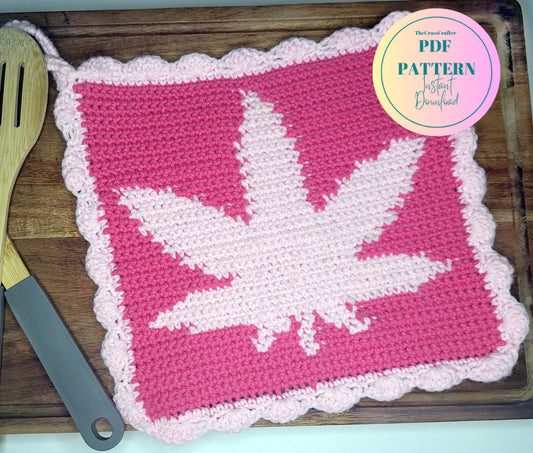 Canna Leaf Potholder Pattern//SC